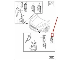 VOLVO S60 MK2 Priekinis Kairysis Oro Įsiurbimo Vamzdis 31283470 NAUJAS ORIGINALUS