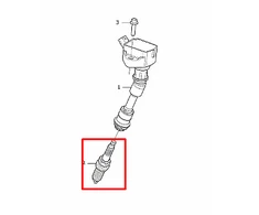 VOLVO S60 MK2 uždegimo žvakių rinkinys Originalus 31673604