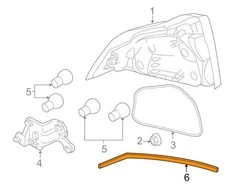 VOLVO S80 MK2 galinio dešiniojo apšvietimo apvadas Originalus 31283496