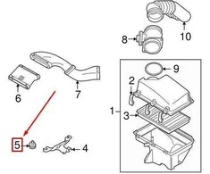 VOLVO S80 MK2 oro valytuvo montavimo mazgo guminė pagalvėlė originali 9492795