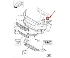 VOLVO S80 MK2 Priekinis Kairysis Bamperio Išorinis Laikiklis 31455310 NAUJAS ORIGINALUS