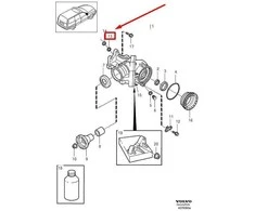 VOLVO V50 Automatinės Pavarų Dėžės Kampinis Įrankis Sandarinimo Žiedas 976041 NAUJAS ORIGINALUS