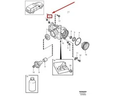 VOLVO V50 Automatinės Pavarų Dėžės Kampinis Įrankis Sandarinimo Žiedas 976041 NAUJAS ORIGINALUS