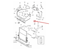VOLVO V50 variklio aušinimo skysčio žarna Originali 31657991