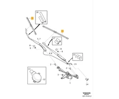 Volvo XC60 2018 Priekinio RHD valytuvų komplektas originalus 31693406