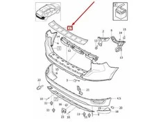 VOLVO XC60 MK1 galinis apsauginis bamperis Originalus 30764525