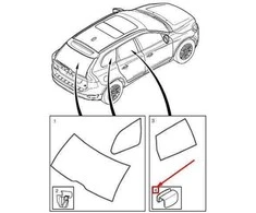 VOLVO XC60 MK1 Saulės užuolaidos keitimo spaustukas 30776607 NAUJAS ORIGINALUS