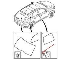 VOLVO XC60 MK1 Saulės užuolaidos keitimo spaustukas 30776607 NAUJAS ORIGINALUS