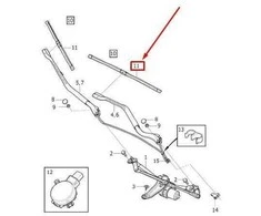 VOLVO XC60 MK2 priekinio stiklo valytuvų šepetėlių įdėklų rinkinys Originalus 31490722
