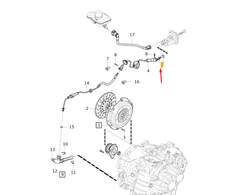 VOLVO XC60 MK2 viršutinio sankabos vamzdelio O-Ring originalus 9143918