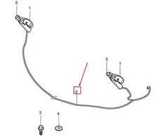 VOLVO XC60 priekinių žibintų plovimo ir vandens žarna Originali 30784726