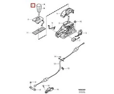 VOLVO XC70 MK2 Pavarų Perjungimo Svirties Rankena 30756901 NAUJA ORIGINALI