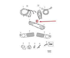VOLVO XC70 MK2 Radiatoriaus grotelės 30796475 Originalios