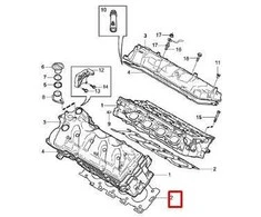 VOLVO XC90 MK1 cilindro galvutės galinė tarpinė originali 30720087