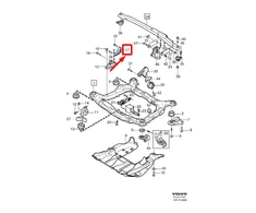 VOLVO XC90 MK1 dešinysis variklio laikiklis Originalus 31277333