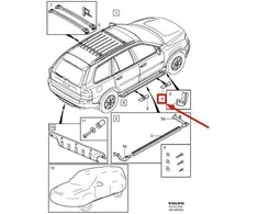 VOLVO XC90 MK1 guminis pakopų kilimėlis originalus 30744487