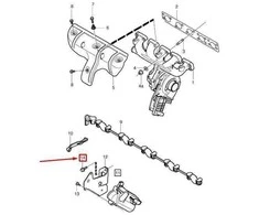 VOLVO XC90 MK2 išmetimo kolektoriaus flanšo varžtas 982775 NEW GENUINE