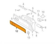 VOLVO XC90 MK2 priekinės daiktadėžės apdaila originali 1303297