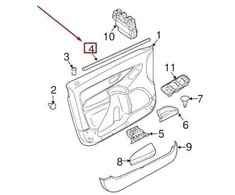 Volvo XC90 Priekinis Dešinysis Stiklo Aparatinės Dekoracijos Originalus 30753851