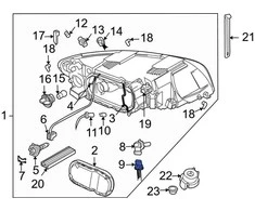 "Volvo XC90" priekinių žibintų laidų jungtis 30655965 Originali