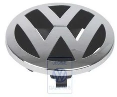VW Chromo Juodas Emblemė VAG Volkswagen LT 2D 1997 2007 Originalus 2D0853600ULM