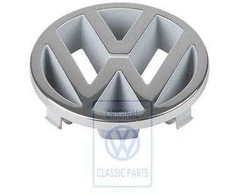 VW Emblema Satino Juoda VAG Golf Mk4 1998 2001 Originalus 3B0853601A01C