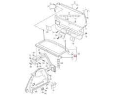 VW Golf Mk7 2013 VAG Krovinio Dangos Skirtos Sijono Remonto Rinkinys Originalus 5G6898780