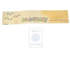 VW POLO CLASSIC 86C 80 VAG Lipdukas Pyrol Juodas Originalus 871853434BCHZ