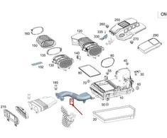 Žalias Oro Kanalas Mercedes Benz Gle 350 De 4matic W167 Originalus A6540944100