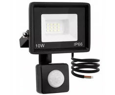 10W 6000K IP66 LED lauko prožektorius su judesio davikliu