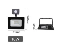 10W "Slim" 4000K LED lauko prožektorius su judesio davikliu