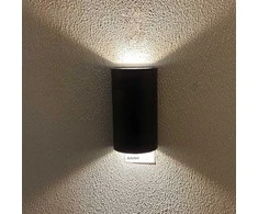 12W 3000K Sieninis LED šviestuvas juodas IP65