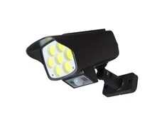 12W 6000K LED šviestuvas-kameros imitacija su saulės baterija ir judesio davikliu IP65