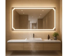 140x70cm Modernus LED veidrodis su LED apšvietimu