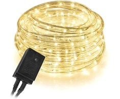 20m LED lauko girlianda "Virvė" šilta balta šviesa