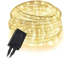 20m LED lauko girlianda „Virvė“ šilta balta šviesa