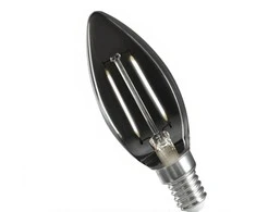 2.5W E14 juoda LED lemputė