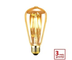 2vnt 4W E27 2700K-3000K LED filamentinė lemputė