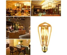 2vnt 4W E27 2700K-3000K LED filamentinė lemputė