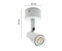 3W 4000K LED akcentinis šviestuvas baltas