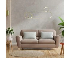 40W 3000-6000K LED Šviestuvas Aukso spalvos su nuotolinio valdymo pulteliu