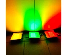 50W IP65 RGBW LED lauko prožektorius su nuotolinio valdymo pulteliu
