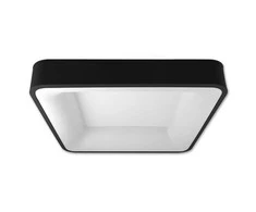 54W 40x40cm LED šviestuvas su nuotoliniu valdymu Juodas