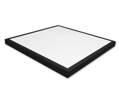 60W 4500K 600*600*38mm JUODA Virštinkinė LED Panelė Kvadratinė Natūrali Balta šviesa