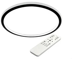 66W 40x4cm LED šviestuvas su nuotoliniu valdymu Juodas