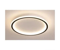 66W 40x4cm LED šviestuvas su nuotoliniu valdymu Juodas