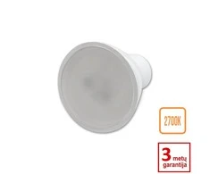 6W 2700K GU10 LED lemputė Šilta balta šviesos spalva