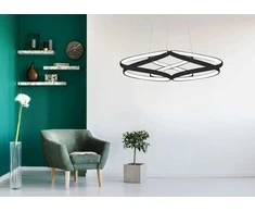 70W 3000-6000K LED Šviestuvas Juodas su nuotolinio valdymo pulteliu