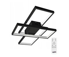72W LED šviestuvas su nuotoliniu valdymu Juodas
