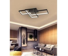 72W LED šviestuvas su nuotoliniu valdymu Juodas
